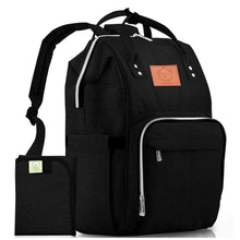 Load image into Gallery viewer, Original Diaper Backpack with Changing Pad (Trendy Black) by KeaBabies
