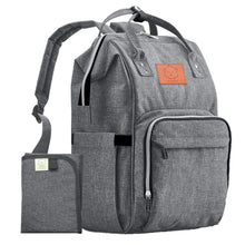 Load image into Gallery viewer, Original Diaper Backpack with Changing Pad (Trendy Black) by KeaBabies
