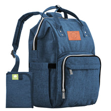 Load image into Gallery viewer, Original Diaper Backpack with Changing Pad (Trendy Black) by KeaBabies
