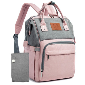 Original Diaper Backpack with Changing Pad (Trendy Black) by KeaBabies