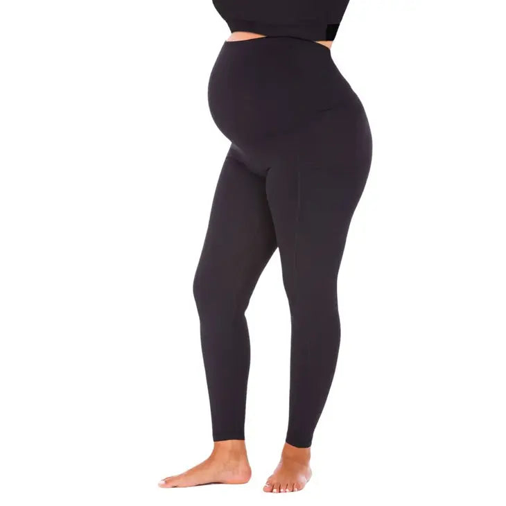 Premium Luxe Maternity Leggings 2.0 - Black by Love and Fit