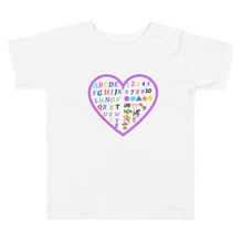 Load image into Gallery viewer, Toddler Girl ABC and 123 Short Sleeve Tee
